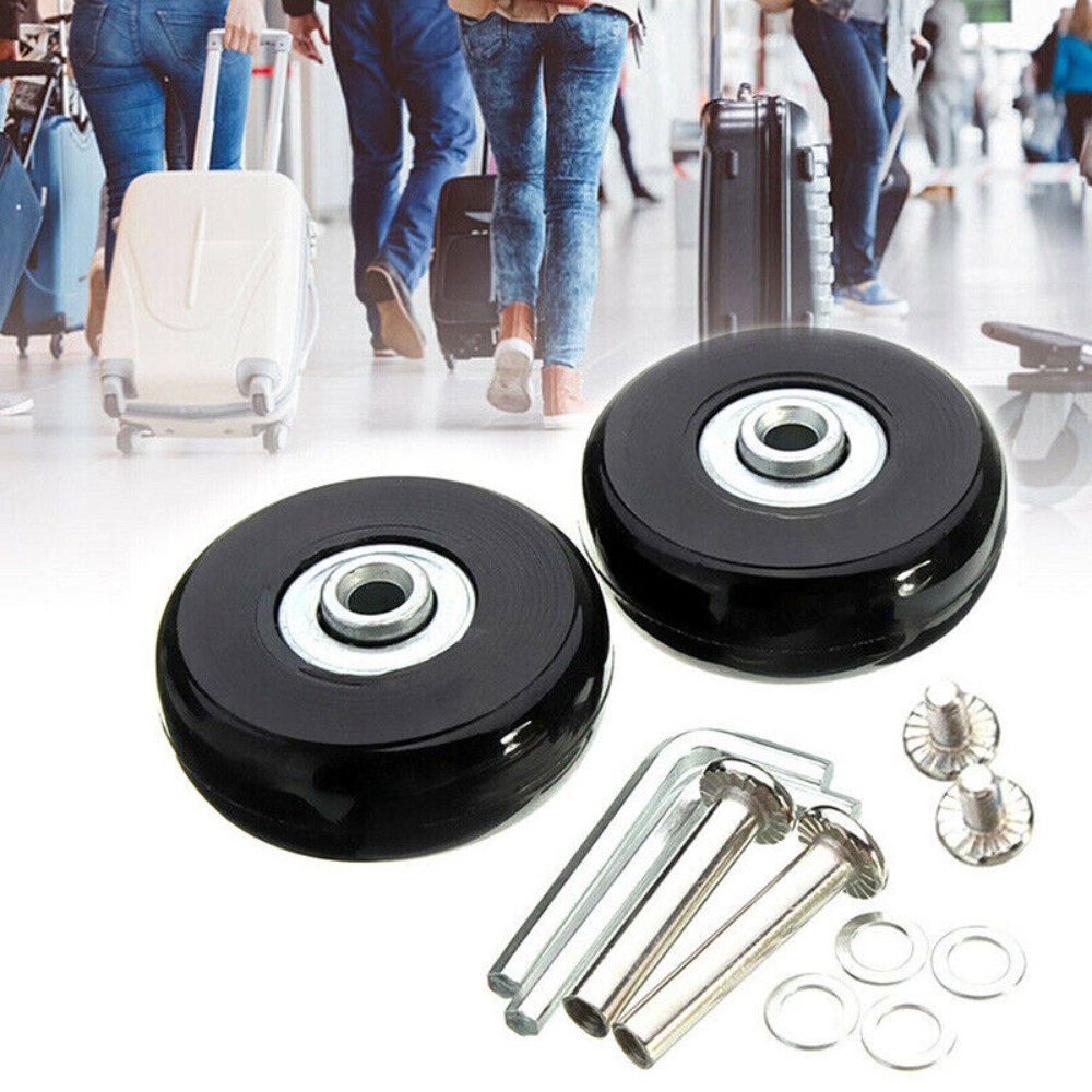 Silent Replacement Luggage Wheels - 57-59MMスライド式交換用サイレントキャスター 修理用スーツケース部品 車軸 旅行用荷物用車輪 車軸修理キット
