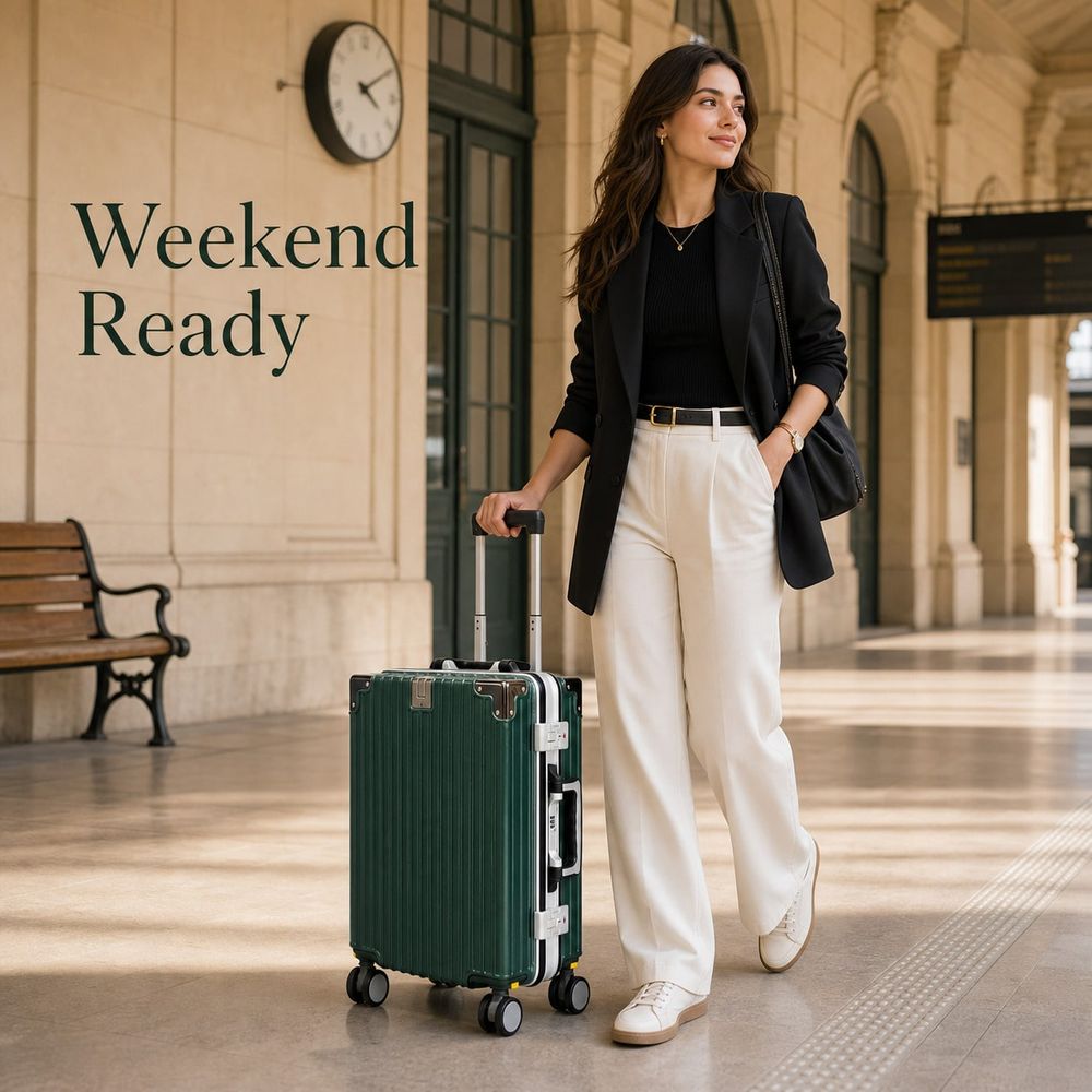 Aluminum Frame Carry On Luggage - 機内持ち込み可能スーツケース、PCハードシェルラゲージ、アルミフレーム、スピナーホイール、カップホルダー内蔵、トラベルトラベ。