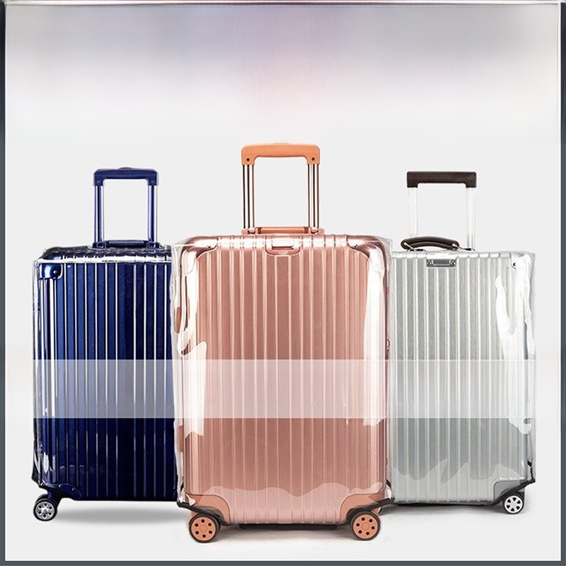 Luggage Protective Cover Transparent - 透明な荷物用保護カバー 防塵 旅行用スーツケースカバー 耐摩耗性 ハードシェル スーツケースアウタージャケット