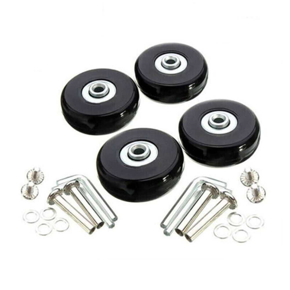 Silent Replacement Luggage Wheels - 57-59MM耐久性のある静音Dia40mm/50mm/60mmスーツケース部品車軸交換旅行用荷物ホイールキャスター修理車軸修理キット