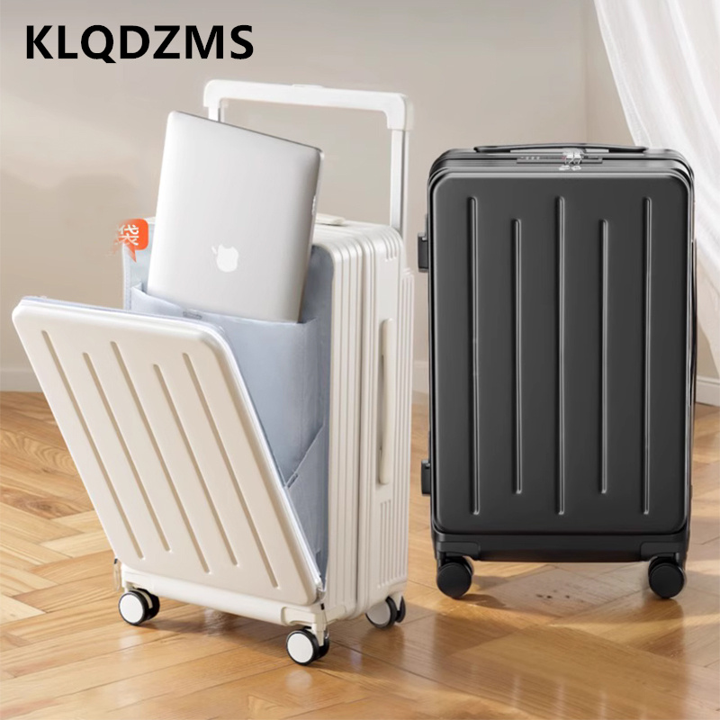 Front Opening Laptop Luggage 24 Inch - KLQDZMS 高品質スーツケースフロントオープニングボーディングボックス 20 