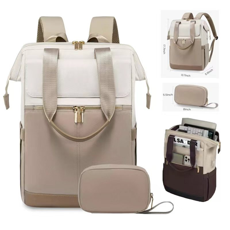 Backpacks - 新型クロスボーダー大容量カレッジスタイルバックパック、高級感ニッチ通勤バックパック、ママ向けビジネス旅行バックパック