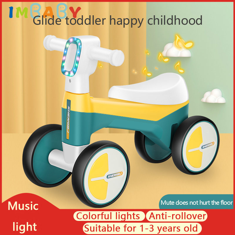 Kids Ride On Suitcase Scooter - 赤ちゃんのための滑り止めのバランス,4つのホイール,屋内と屋外のステップのための赤ちゃんのおもちゃ,プッシュスクーター,子供の贈り物
