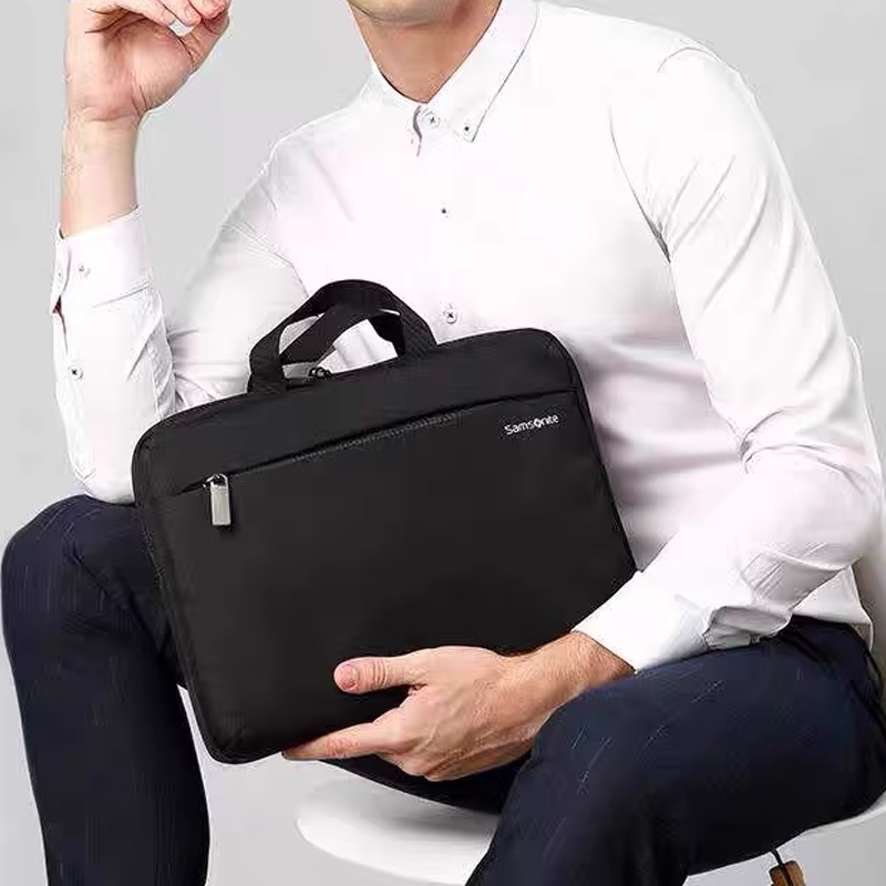 Handbags - サムソナイト ファブリック ブリーフケース、ハンドバッグ レギュラー ユニセックス ブラック