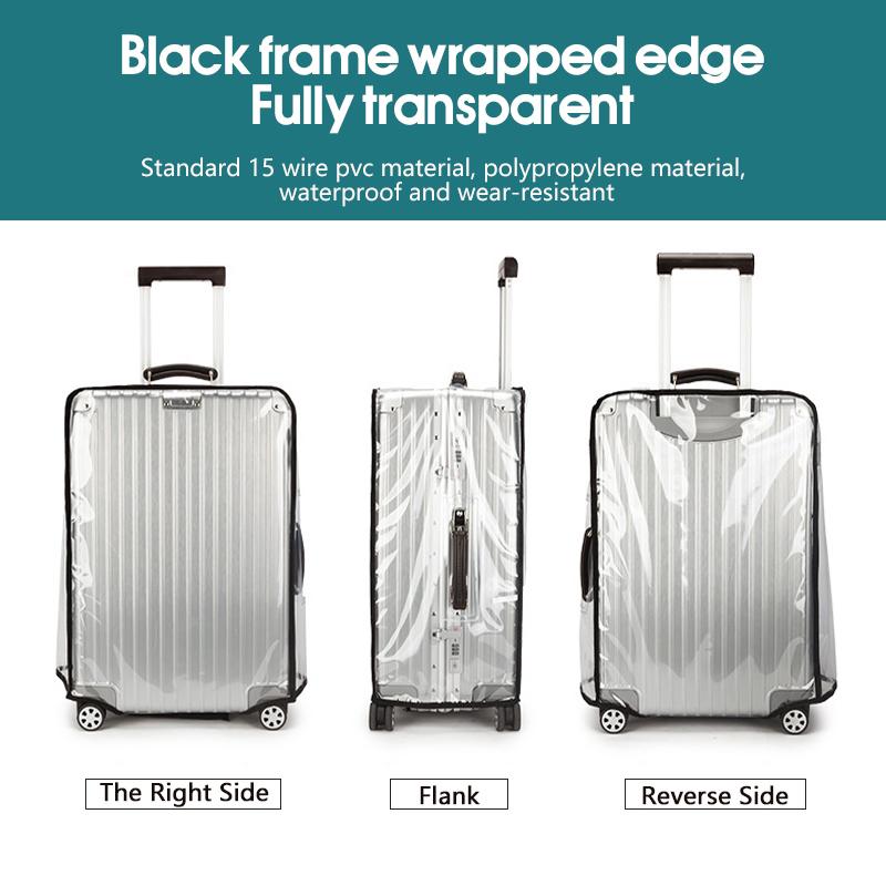 Luggage Protective Cover Transparent - 2027 トラベル透明荷物カバー 防水防塵 PVC 耐摩耗性 20～30インチのスーツケースに適合
