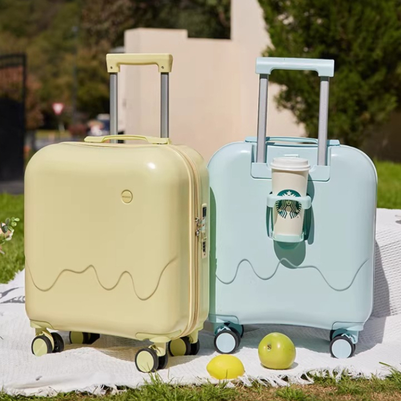 Spinner Wheel Rolling Suitcase 20 Inch - 小さな子供用荷物 20 インチ搭乗ボックス学生用スーツケース子供用トロリーケースユニバーサルホイール座って乗れるパスワードボックス