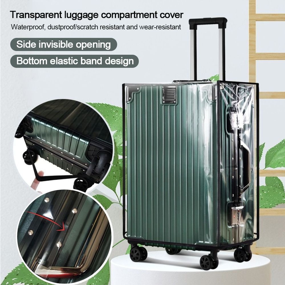 Waterproof Suitcase Cover Protector - 耐久性のある完全透明荷物保護カバー防塵 PVC スーツケースカバープロテクター防水トラベルアクセサリー
