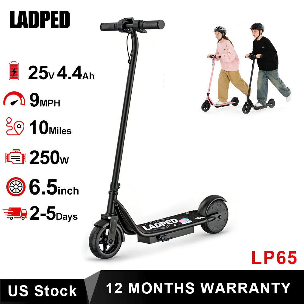 Kids Ride On Suitcase Scooter - 子供用電動スクーター - 3/6/9MPH 3段階速度モード＆最大航続距離10マイル、250Wモーター、6.5インチソリッドタイヤ搭載の通勤用電動スクーター
