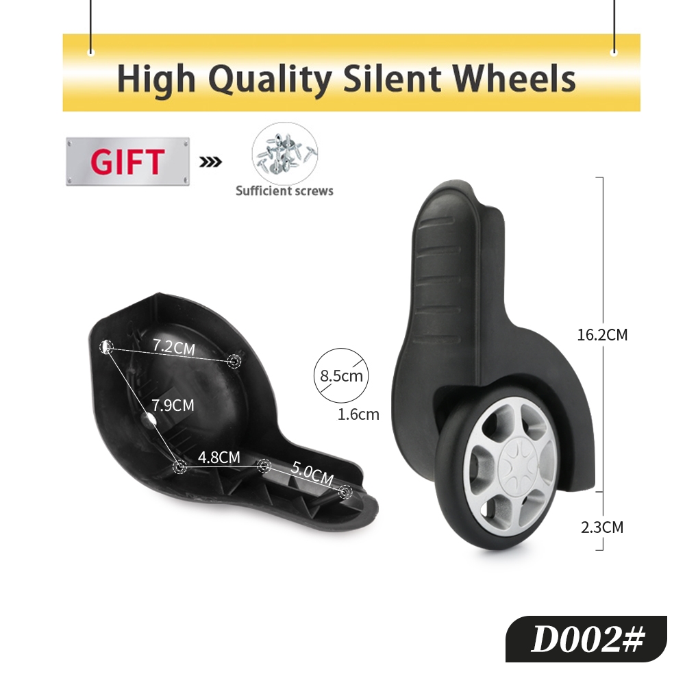 Silent Replacement Luggage Wheels - 荷物固定高品質キャスターアクセサリー荷物ホイール交換サイレントファッション高品質黒方向性ホイール