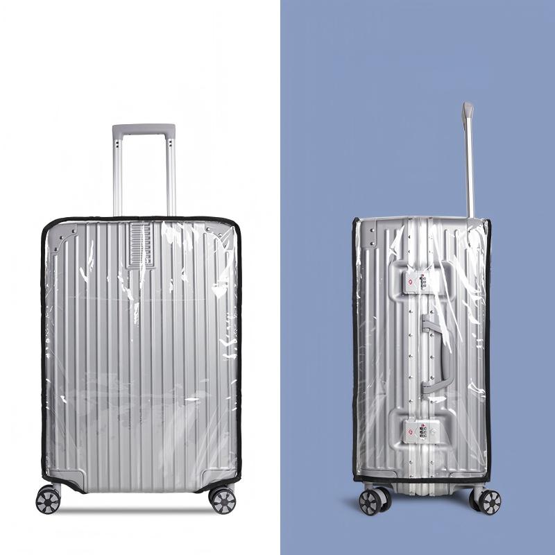 Luggage Protective Cover Transparent - 16-28インチ 透明PVC製荷物カバー 防水 防塵 耐傷性 スーツケース保護カバー