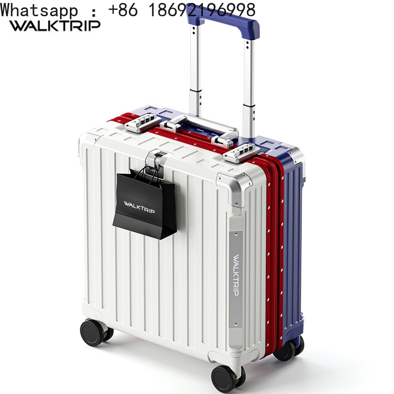 Aluminum Frame Carry On Luggage - 18インチスーツケース 機内持ち込み ローリングラゲッジ 高品質PC素材 アルミフレーム TSAロック付き