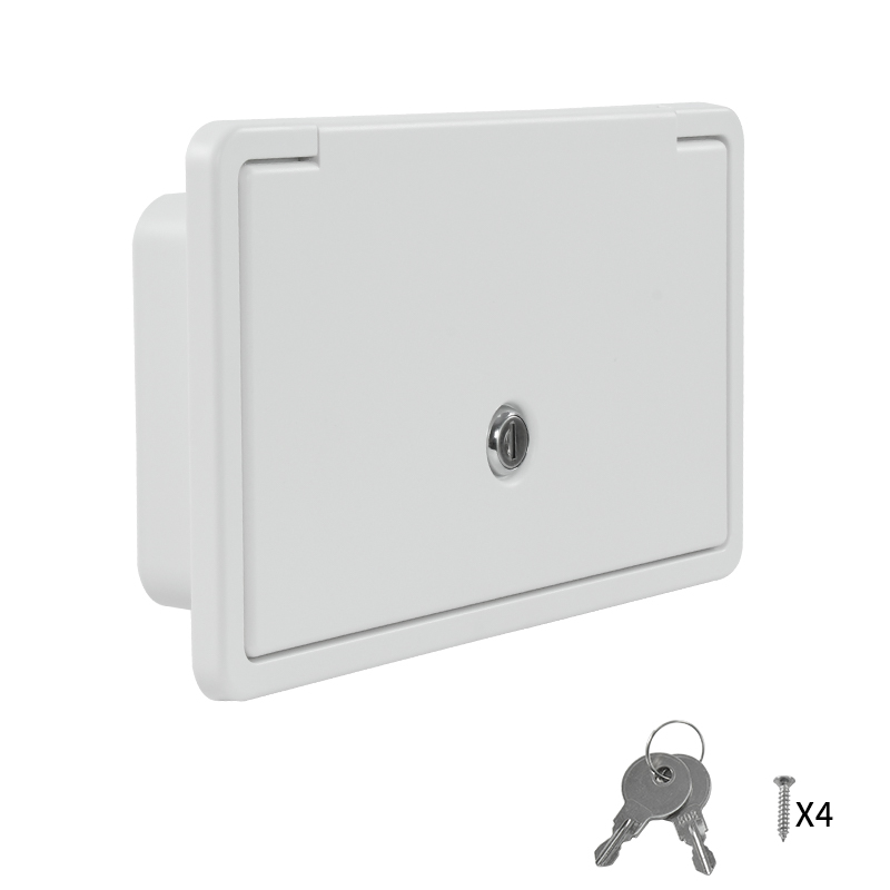 Luggage - TYTXRV 231 * 118mm RVハッチドア（ロック付き）ABS素材 ホワイト