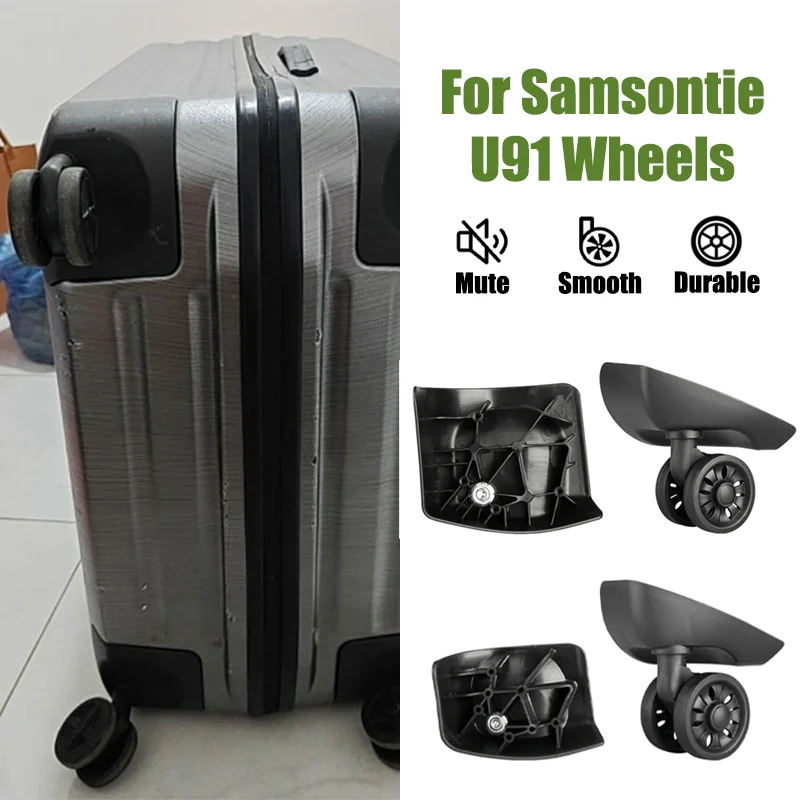 Silent Replacement Luggage Wheels - Samsontie U91 シリーズ荷物用サイレントホイール交換キット - ユニバーサルノイズフリー 360