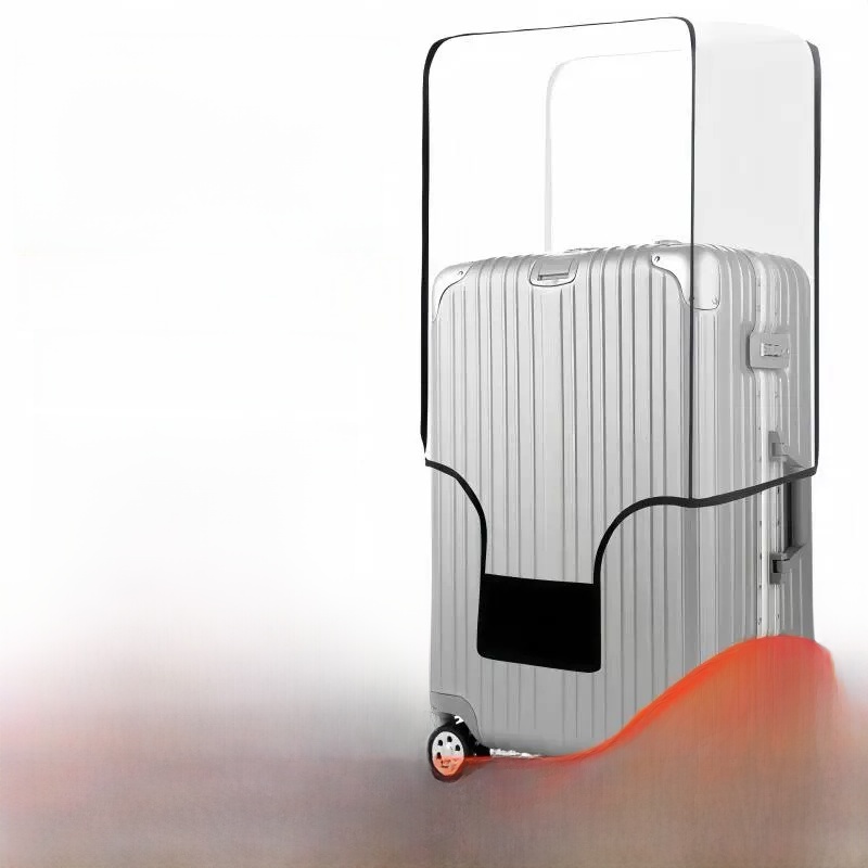 Luggage Protective Cover Transparent - 厚手の防水透明ラゲージカバー、旅行用スーツケース用保護スリーブ、耐摩耗性防塵バッグ（ビジネス用）
