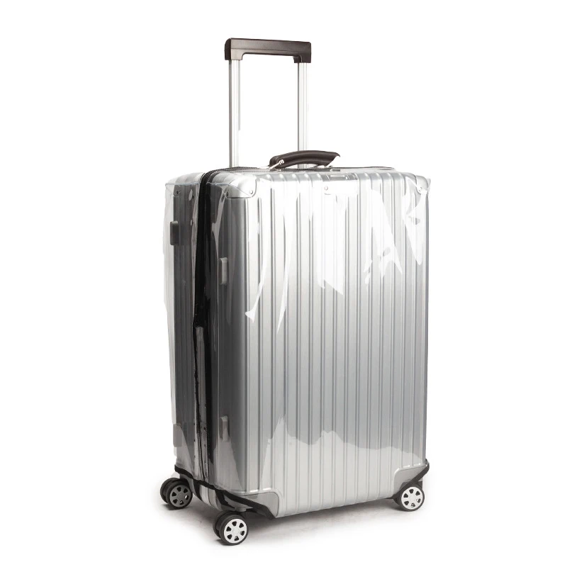 Luggage Protective Cover Transparent - 透明カバー荷物防塵プロテクターケーススーツケース保護カバートラベルアクセサリー厚さ PVC クリアユニバーサル