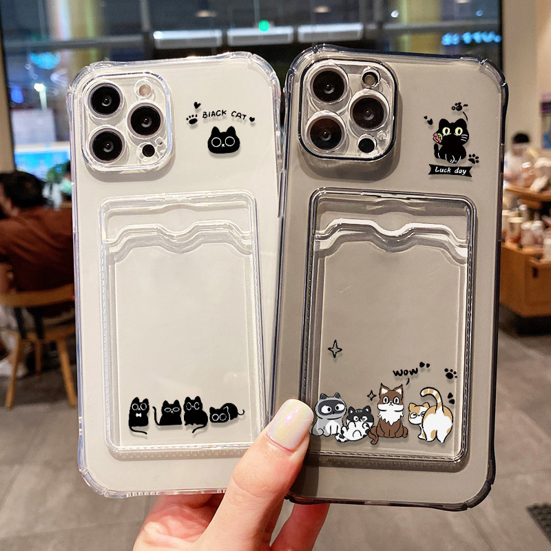 Wallets - かわいい黒猫のスマホケース iPhone 17 Pro Max 16