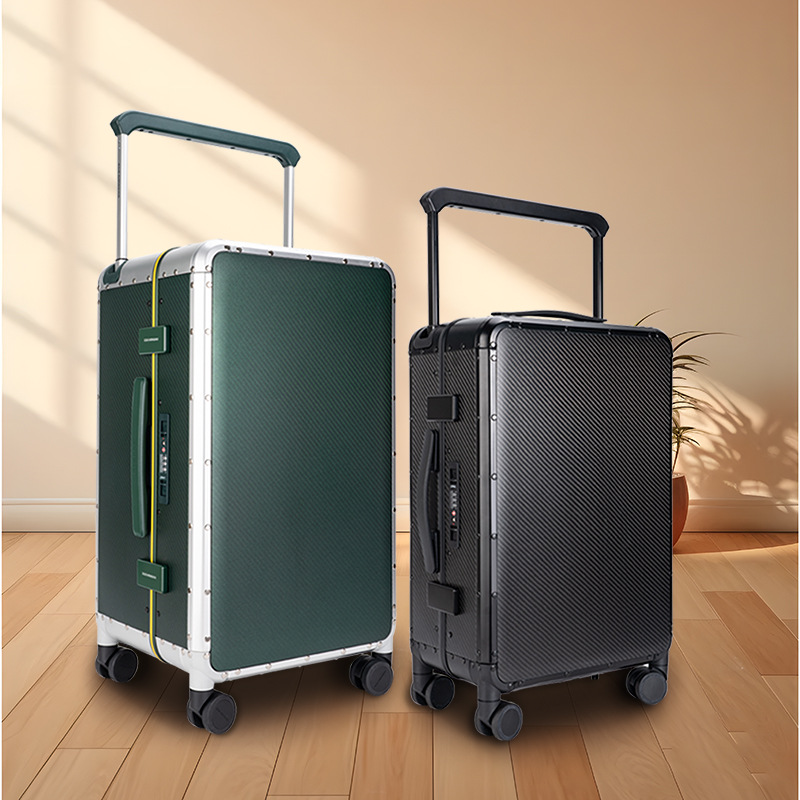 Spinner Wheel Rolling Suitcase 20 Inch - 20インチ24インチ カーボンファイバー製 機内持ち込みスーツケース ビジネス用トロリーケース ユニバーサルホイール付き ローリングラゲッジ