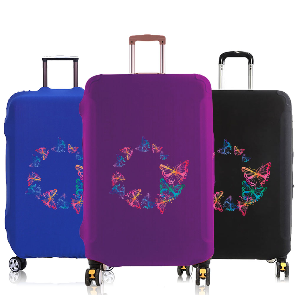 Luggage Protective Cover Transparent - 荷物カバー スーツケースプロテクターケース ダストカバー 18-32インチ用 伸縮性のある荷物カバー トラベルアクセサリー