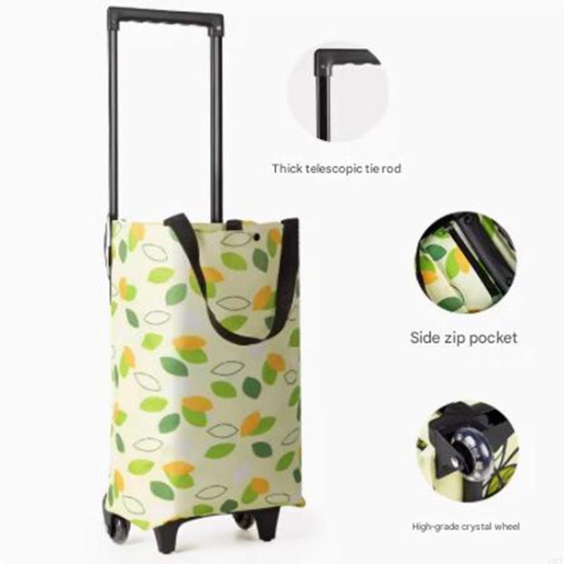 軽量折りたたみトロリーカート格納式ハンドル静かなホイール実用 - Foldable Rolling Luggage Bag のレビューと価格
