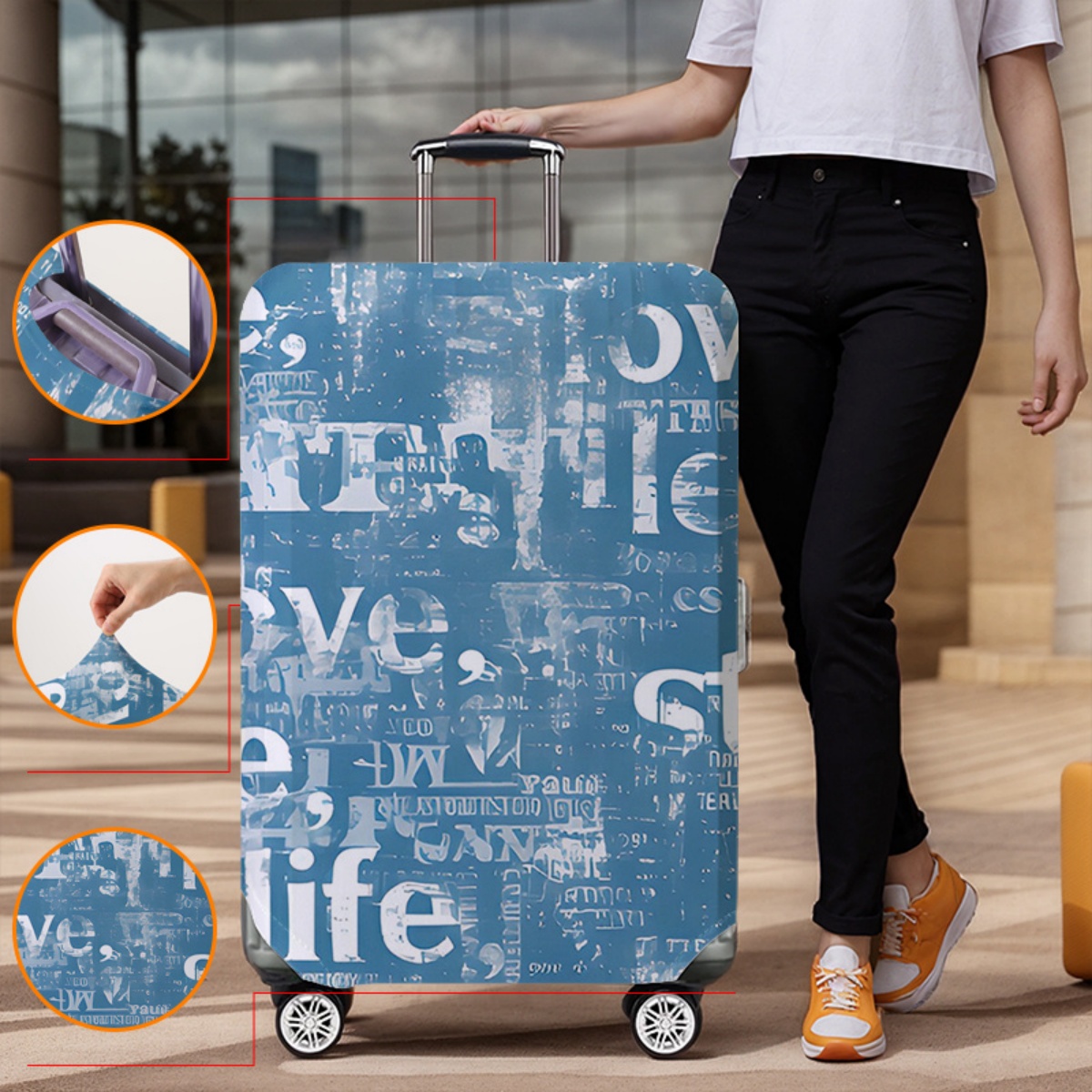 荷物カバープロテクター弾性防水防塵 18-32 インチのスー - Waterproof Suitcase Cover Protector のレビューと価格