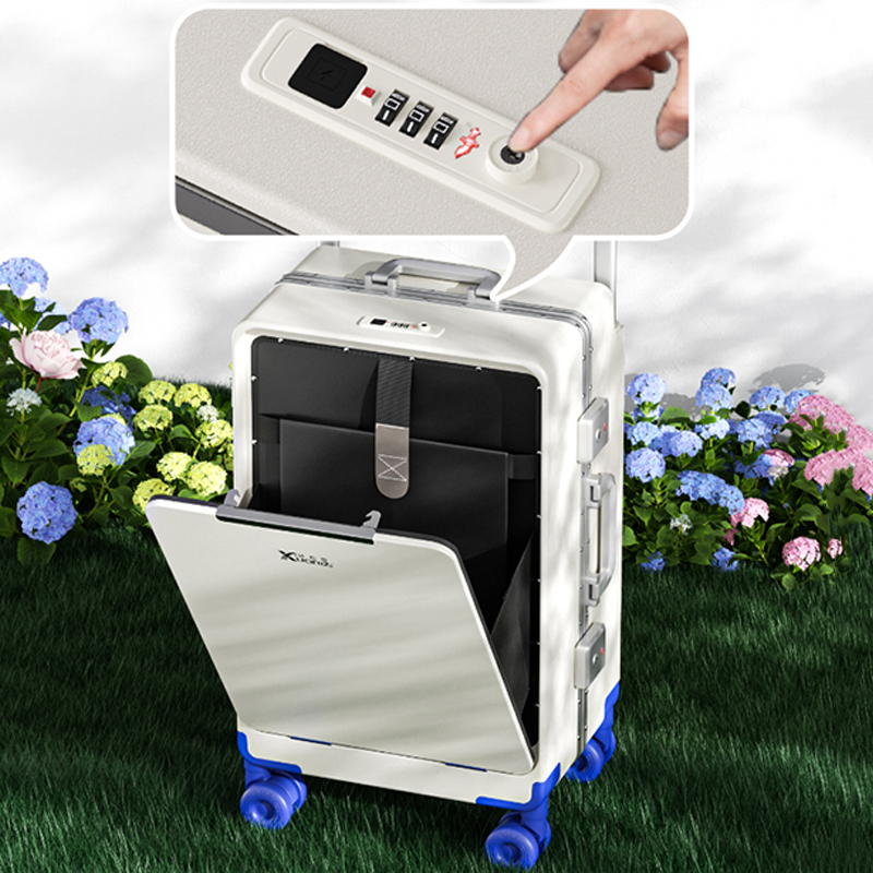 フロントオープン式荷物ワイドハンドル20-26インチ大容量ア - Aluminum Frame Carry On Luggage のレビューと価格