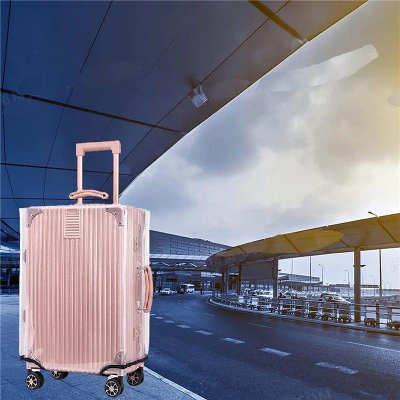 1Pc クリア PVC スーツケースプロテクター防塵傷防止ユ - Luggage Protective Cover Transparent のレビューと価格
