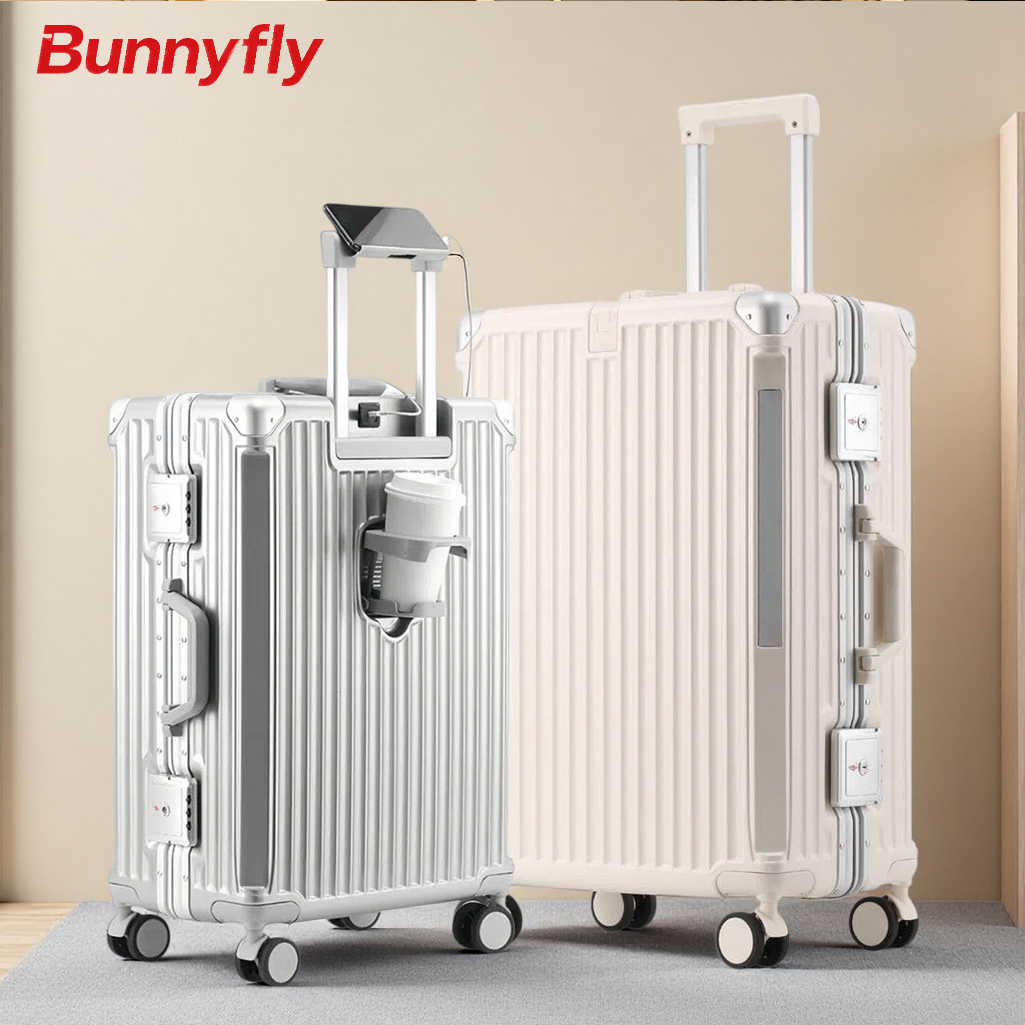 BunnyFly 20 24 26 キャリーオンラゲージ ス - Aluminum Frame Carry On Luggage のレビューと価格