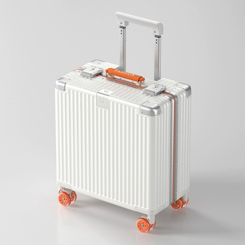 18インチ機内持ち込みスーツケース カラフルなスピナーホイー - Aluminum Frame Carry On Luggage のレビューと価格