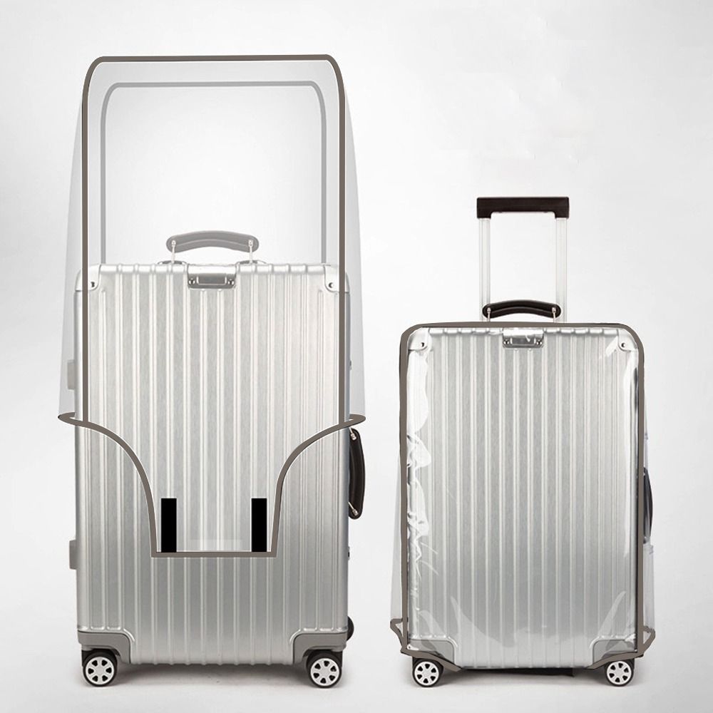 16-28 インチ旅行荷物カバー PVC 透明荷物プロテクタ - Waterproof Suitcase Cover Protector のレビューと価格