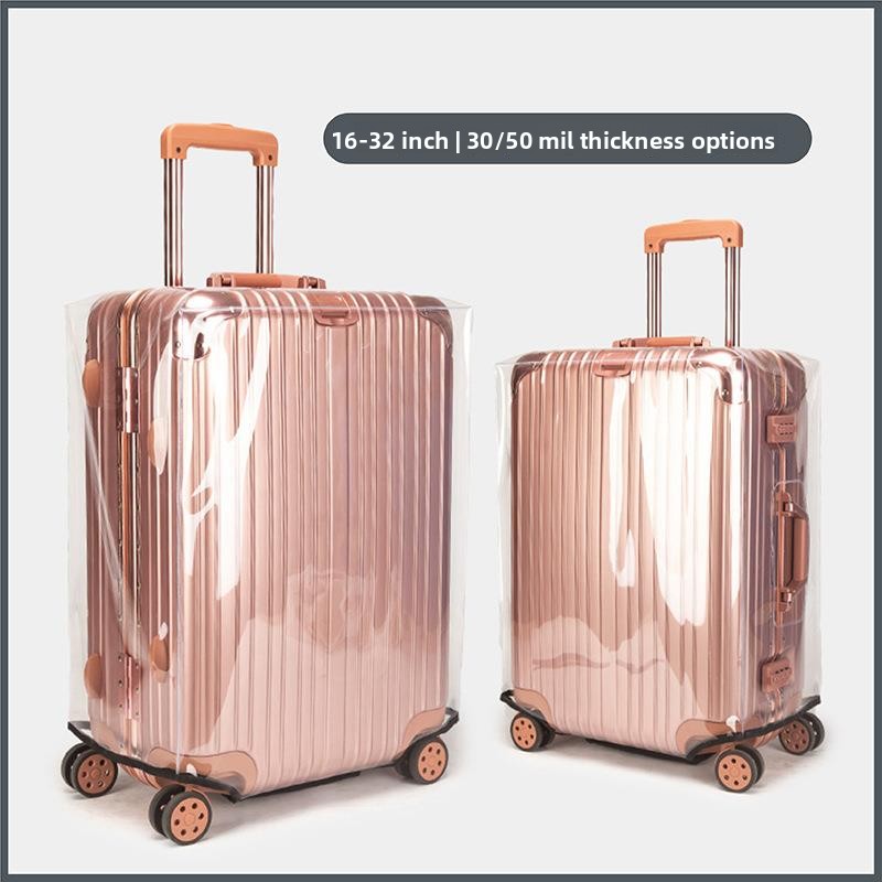 透明な荷物用保護カバー 防塵 旅行用スーツケースカバー 耐摩 - Luggage Protective Cover Transparent のレビューと価格