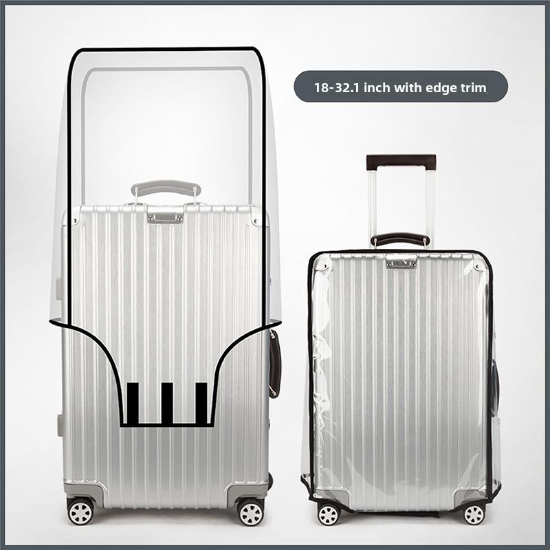 透明な荷物用保護カバー 防塵 旅行用スーツケースカバー 耐摩 - Luggage Protective Cover Transparent のレビューと価格