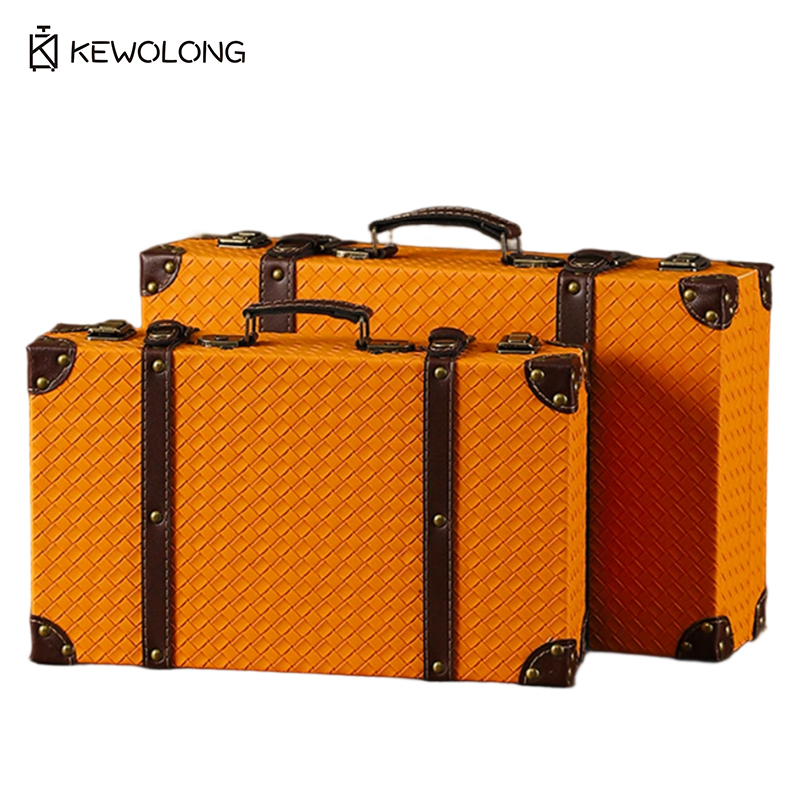 ヴィンテージヨーロピアンレトロスーツケース収納ボックス、昔な - Retro Vintage Trunk Suitcase のレビューと価格