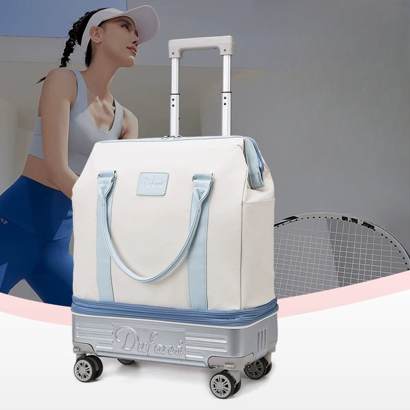 折りたたみ式ホイール付きダッフルバッグ、軽量スピナートラベル - Foldable Rolling Luggage Bag のレビューと価格