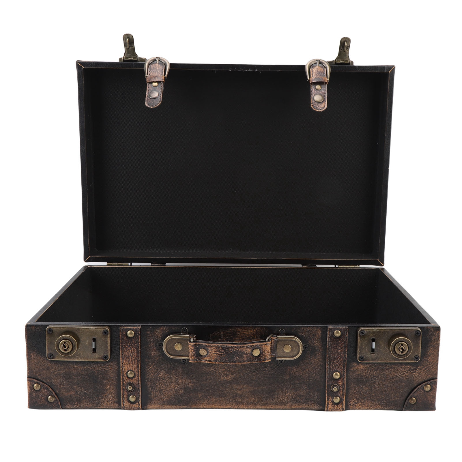 ヴィンテージスーツケースボックス トラベルスタイル装飾収納  - Retro Vintage Trunk Suitcase のレビューと価格