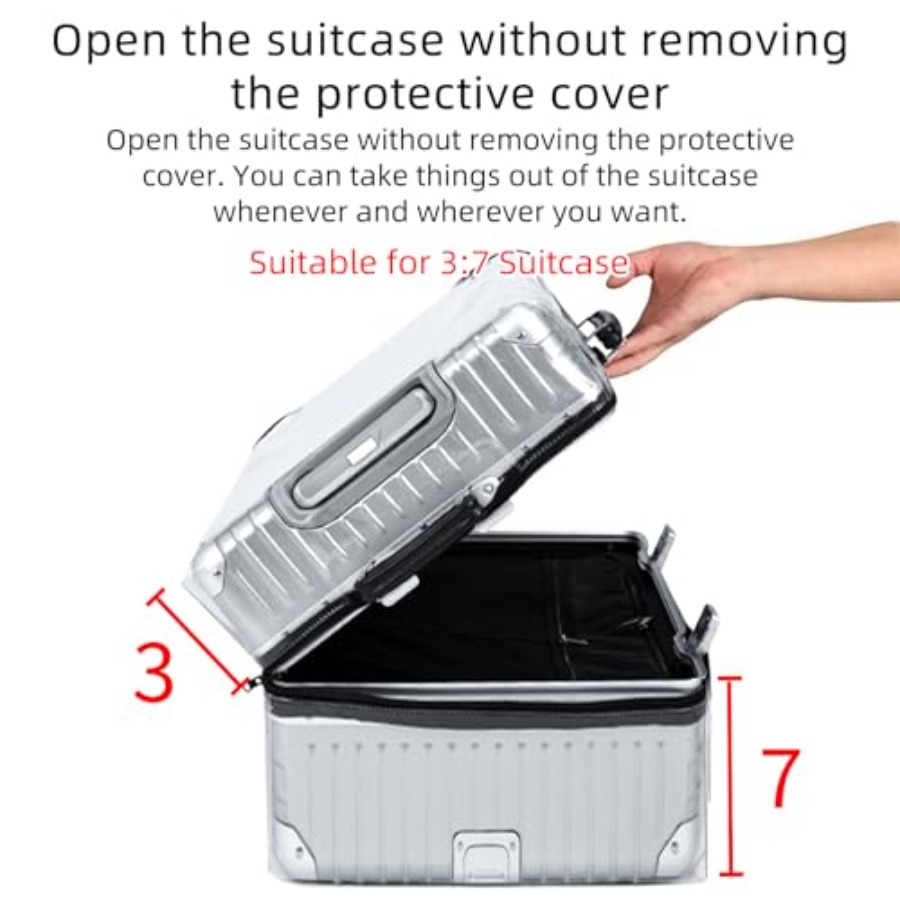 Veki クリアスーツケースカバー PVC プロテクター ジ - Luggage Protective Cover Transparent のレビューと価格