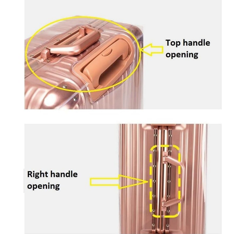防水ホイール付きスーツケース用ダストカバー 透明PVCスーツ - Waterproof Suitcase Cover Protector のレビューと価格