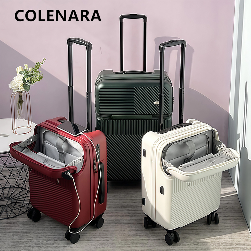 COLENARA充電機能付き荷物入れフロントオープン式ラップ - Front Opening Laptop Luggage 24 Inch のレビューと価格
