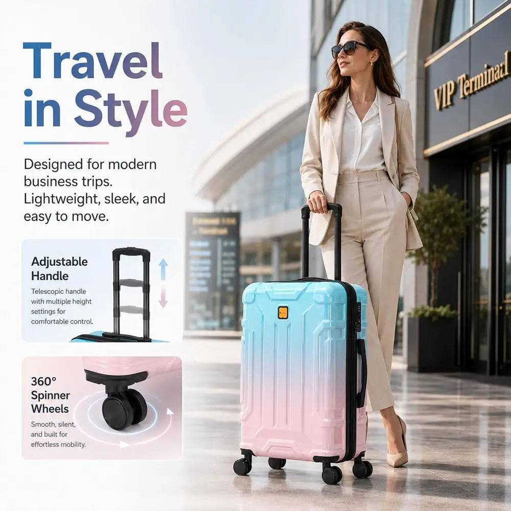 5ピースハードシェルラゲージセット、20/24/28インチ拡 - Expandable Hard Shell Luggage Set のレビューと価格