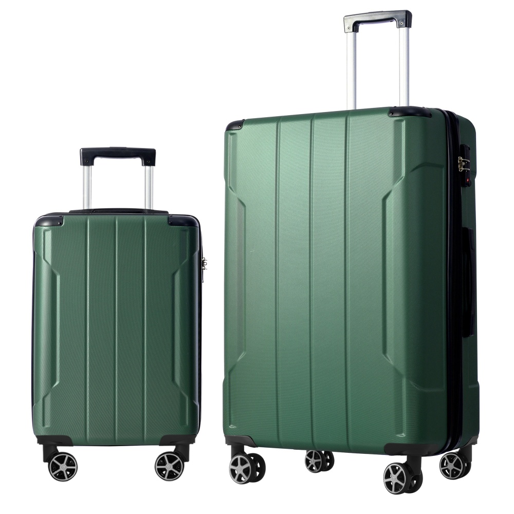 2ピース拡張可能なハードシェルABSラゲージセット、TSAロ - Expandable Hard Shell Luggage Set のレビューと価格