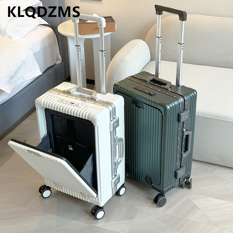 KLQDZMS 18インチ20インチ24インチキャビンスーツ - Front Opening Laptop Luggage 24 Inch のレビューと価格