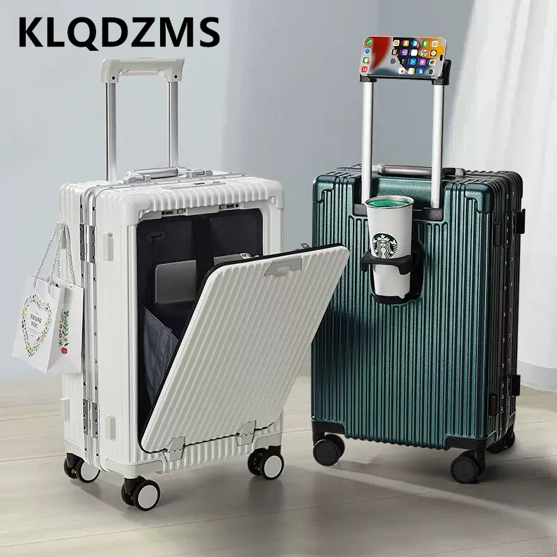 KLQDZMS 18インチ20インチ24インチキャビンスーツ - Front Opening Laptop Luggage 24 Inch のレビューと価格