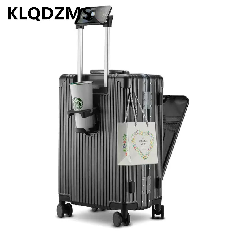 KLQDZMS 18インチ20インチ24インチキャビンスーツ - Front Opening Laptop Luggage 24 Inch のレビューと価格