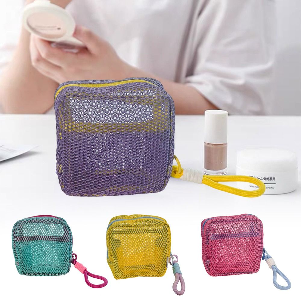 新しいドーパミンカラー収納バッグ大容量ハンドル付き化粧品バッ - Cosmetic Bags のレビューと価格