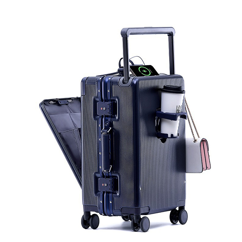 旅行用スーツケース アルミフレーム ワイドトロリーケース 2 - Aluminum Frame Carry On Luggage のレビューと価格