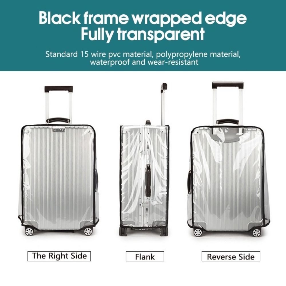 16-28インチ旅行用荷物カバー 透明PVC荷物保護カバー  - Waterproof Suitcase Cover Protector のレビューと価格