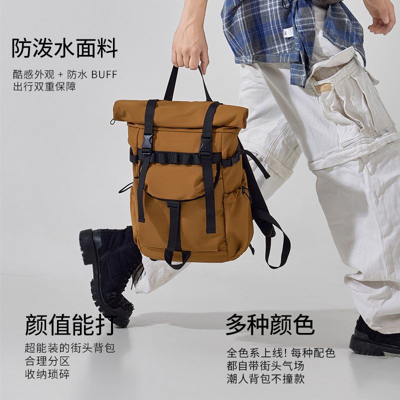 新しいメンズロールマウス拡張式トラベルバックパック、ノートパ - Foldable Rolling Luggage Bag のレビューと価格