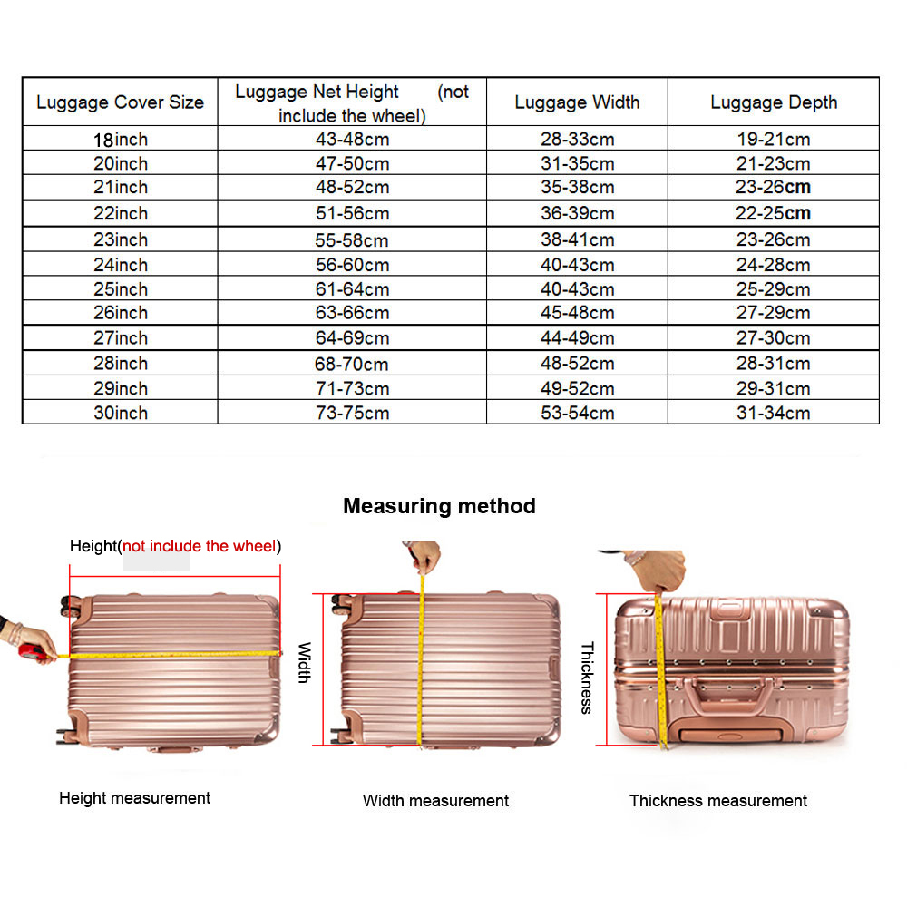 透明 PVC 荷物カバー防水スーツケース保護カバー 20-3 - Luggage Protective Cover Transparent のレビューと価格