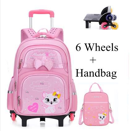 学生スクールローリングバックパックスクールトロリーバッグセッ - Foldable Rolling Luggage Bag のレビューと価格