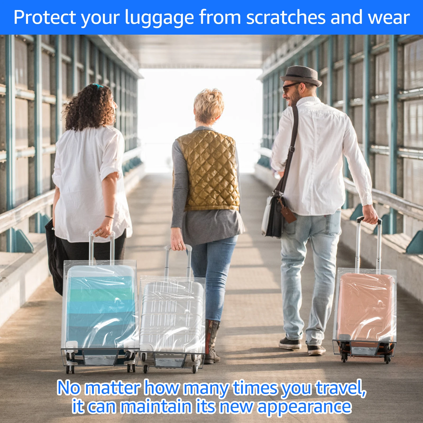 3 個透明 PVC 荷物保護カバー 20/24/28 インチ - Luggage Protective Cover Transparent のレビューと価格