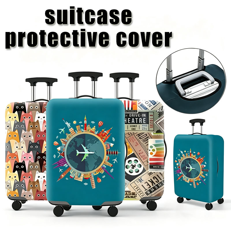 新しい旅行スーツケースプロテクターキャリア防水カバーキャリア - Waterproof Suitcase Cover Protector のレビューと価格